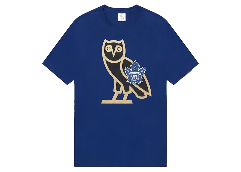 OVO x Toronto Maple Leafs OG Owl T-Shirt Blue