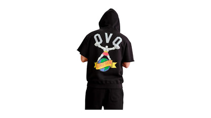 OVO x UFC Full-Zip Short-Sleeve Hoodie Black