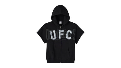 OVO x UFC Full-Zip Short-Sleeve Hoodie Black