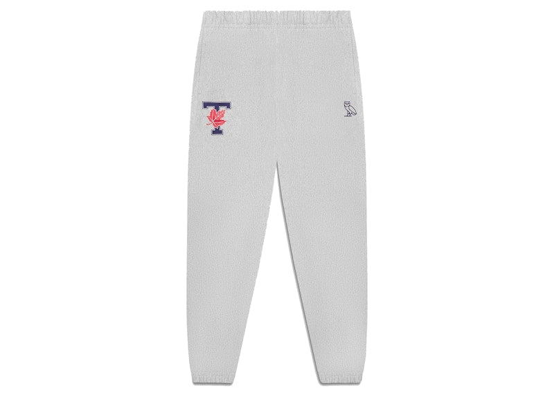 OVO x University of Toronto Cotton Fleece Pant Heather Grey