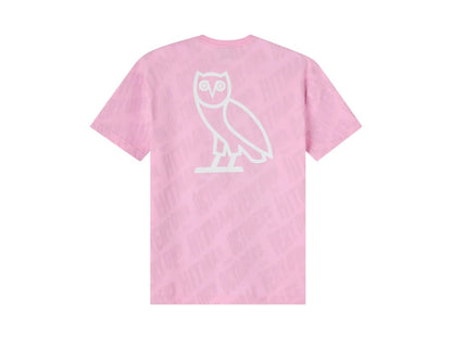OVO x WWE Bret The Hitman Hart Tee Pink