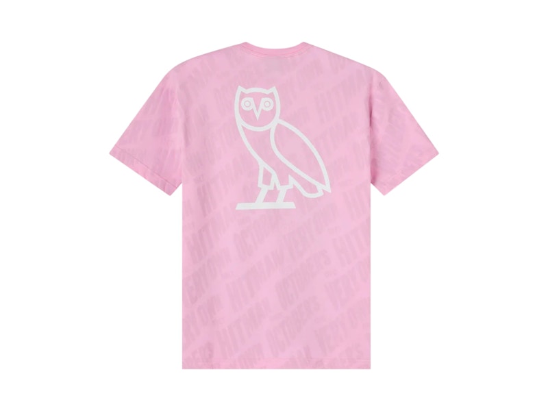 OVO x WWE Bret The Hitman Hart Tee Pink