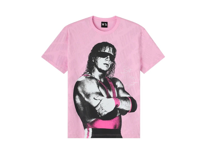 OVO x WWE Bret The Hitman Hart Tee Pink
