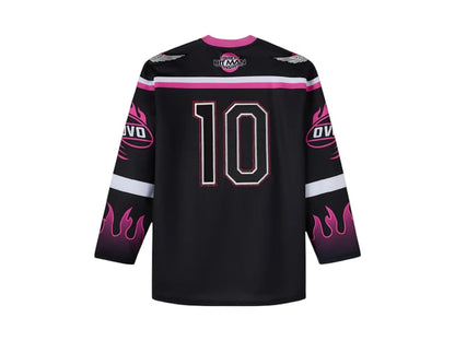 OVO x WWE Bret Hart The Hitman Hockey Jersey Black