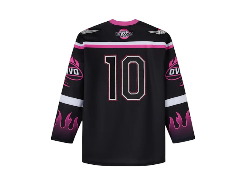 OVO x WWE Bret Hart The Hitman Hockey Jersey Black