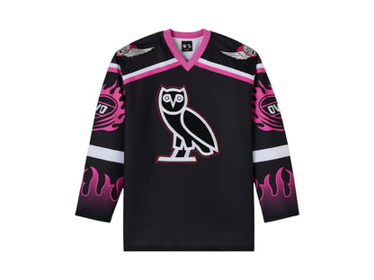 OVO x WWE Bret Hart The Hitman Hockey Jersey Black
