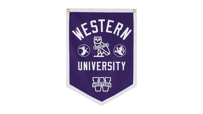 OVO x Western University Banner Purple