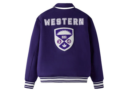 OVO x Western University Mustangs Campus Varsity Jacket Western Purple