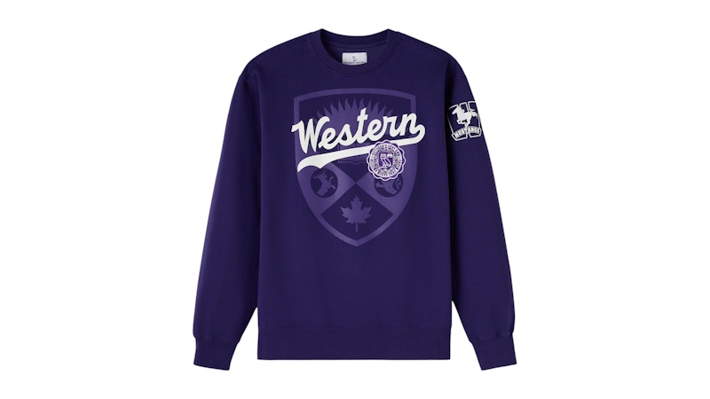 OVO x Western University Mustangs Crewneck Purple