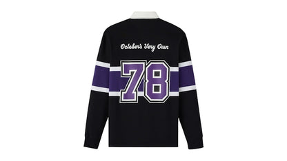 OVO x Western University Mustangs Rugby Polo Black