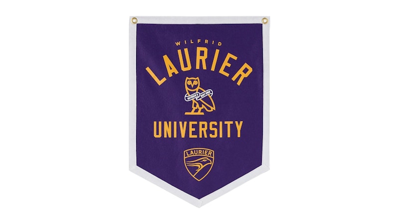 OVO x Wilfrid Laurier University Golden Hawks Banner Purple