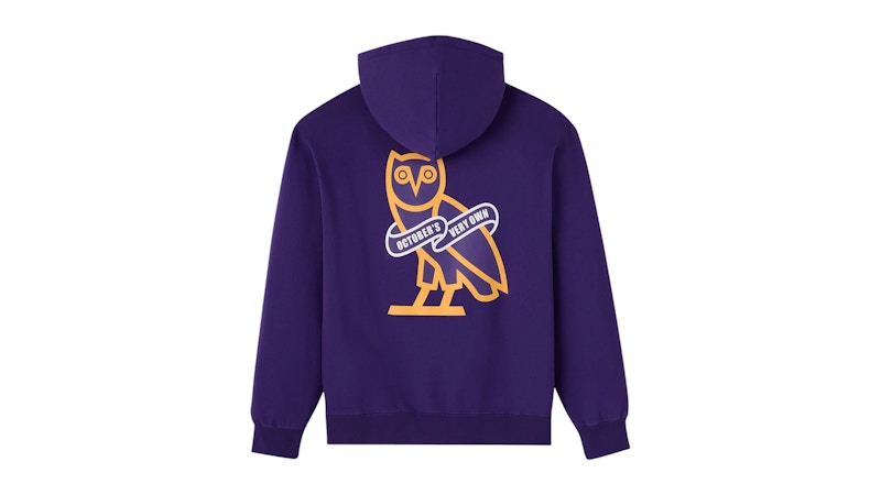 OVO x Wilfrid Laurier University Golden Hawks Hoodie Purple