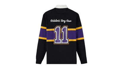OVO x Wilfrid Laurier University Golden Hawks Rugby Polo Black