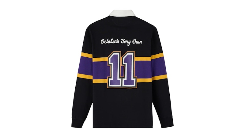 OVO x Wilfrid Laurier University Golden Hawks Rugby Polo Black
