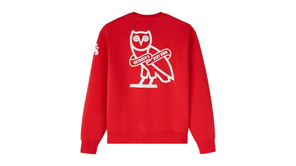 OVO x York University Crewneck Red