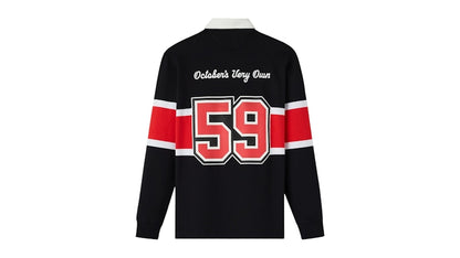 OVO x York University Rugby Polo Black