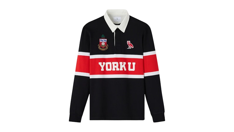 OVO x York University Rugby Polo Black