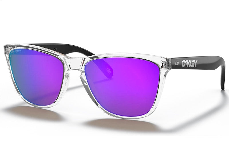 Oakley Frogskin 35th Anniversary Sunglasses Polished Clear/Prizm Violet (OO9444-0557)