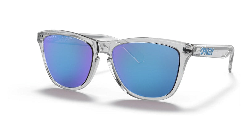 Oakley Frogskins Sunglasses Crystal Clear/Prizm Sapphire (0OO9013D055)