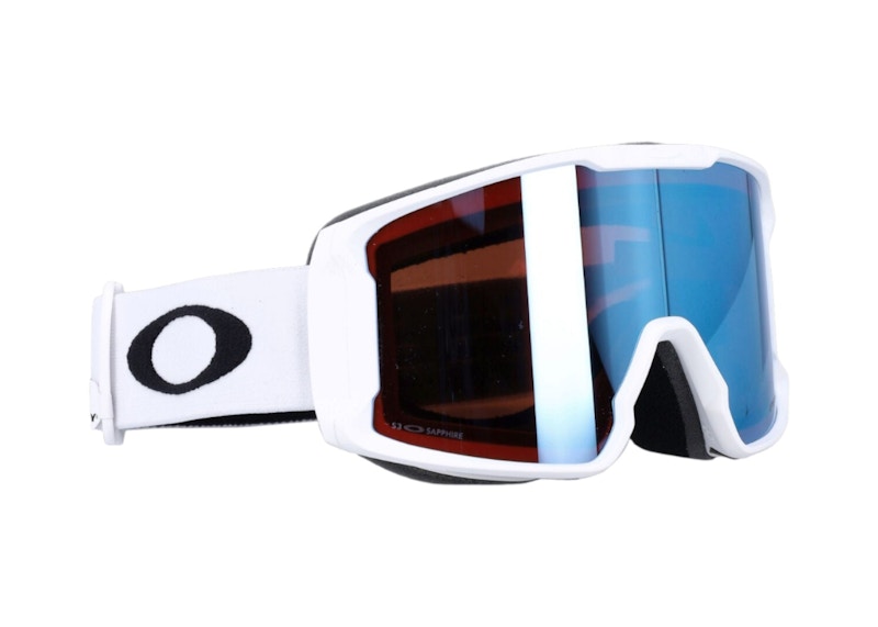 Oakley Line Miner M Sunglasses Matte White Prizm Sapphire (OO7093-41)