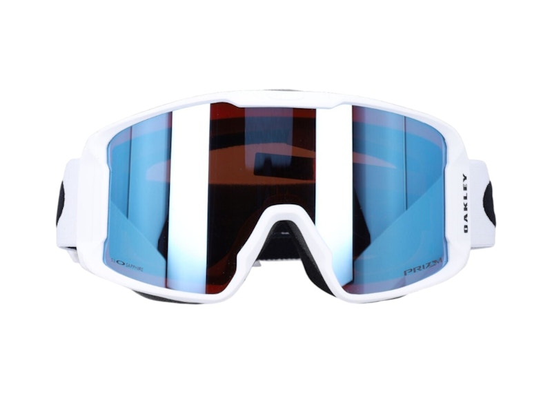 Oakley Line Miner M Sunglasses Matte White Prizm Sapphire (OO7093-41)