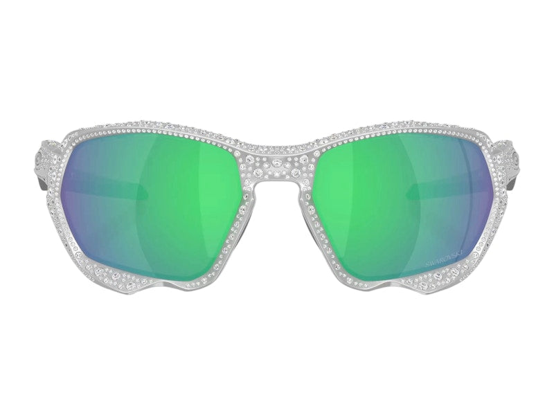 Oakley x Swarovski Plazma Sunglasses Silver