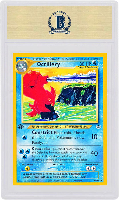 Octillery 2001 Pokemon TCG Neo Revelation 1st Edition #34/64 (PSA or BGS Graded)