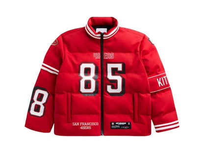 Off Season x NFL George Kittle San Francisco 49Ers Player Puffer Jacket Scarlet Red