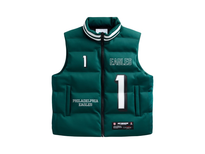 Off Season x NFL Jalen Hurts Midnight Green Philadelphia Eagles Player Puffer Vest Midnight Green