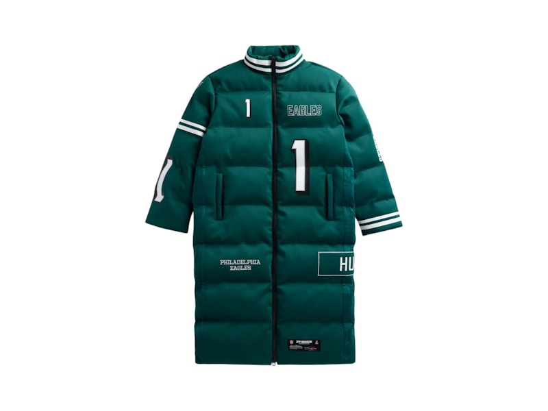 Off Season x NFL Jalen Hurts Philadelphia Eagles Player Puffer Long Coat Dark Green