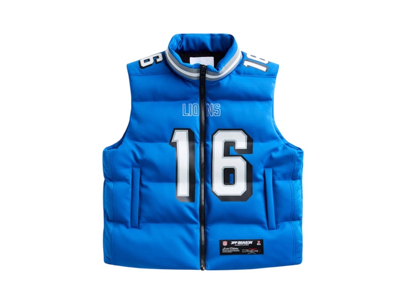 Off Season x NFL Jared Goff Detroit Lions Player Puffer Vest Blue