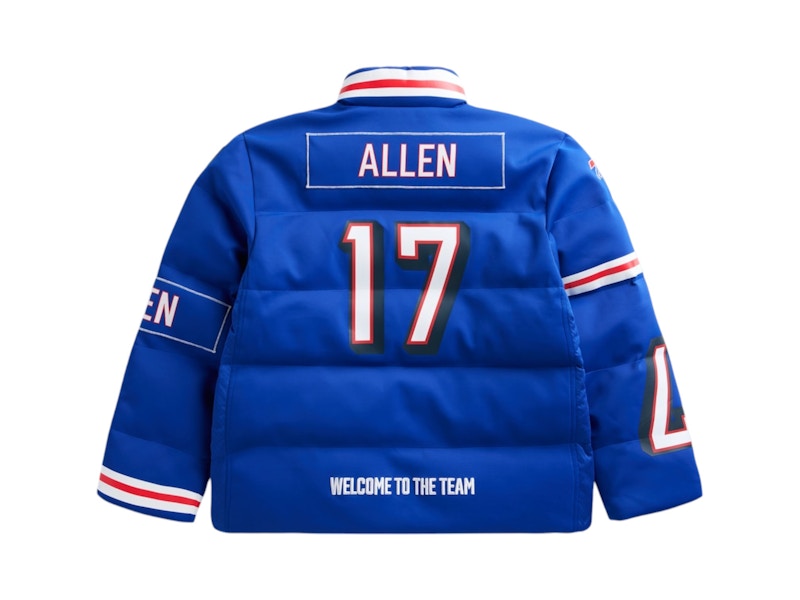 Off Season x NFL Josh Allen Buffalo Bills Player Puffer Jacket Royal Blue