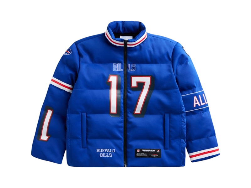 Off Season x NFL Josh Allen Buffalo Bills Player Puffer Jacket Royal Blue