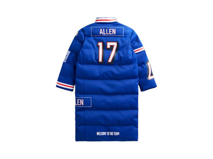 Off Season x NFL Josh Allen Buffalo Bills Player Puffer Long Coat Royal Blue