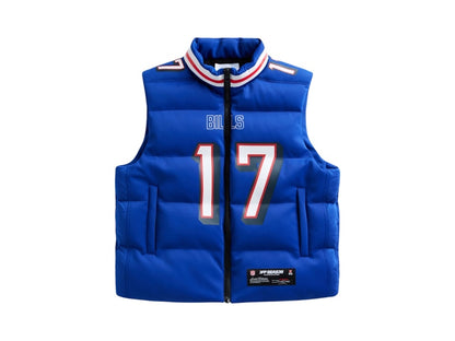 Off Season x NFL Josh Allen Buffalo Bills Player Puffer Vest Royal Blue