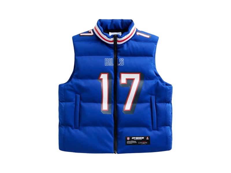 Off Season x NFL Josh Allen Buffalo Bills Player Puffer Vest Royal Blue