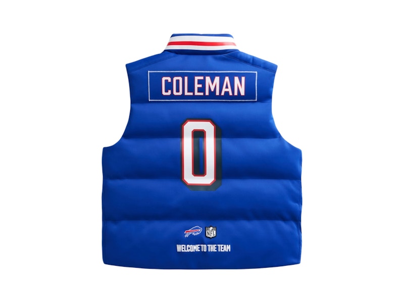Off Season x NFL Keon Coleman Buffalo Bills Player Puffer Vest Royal Blue