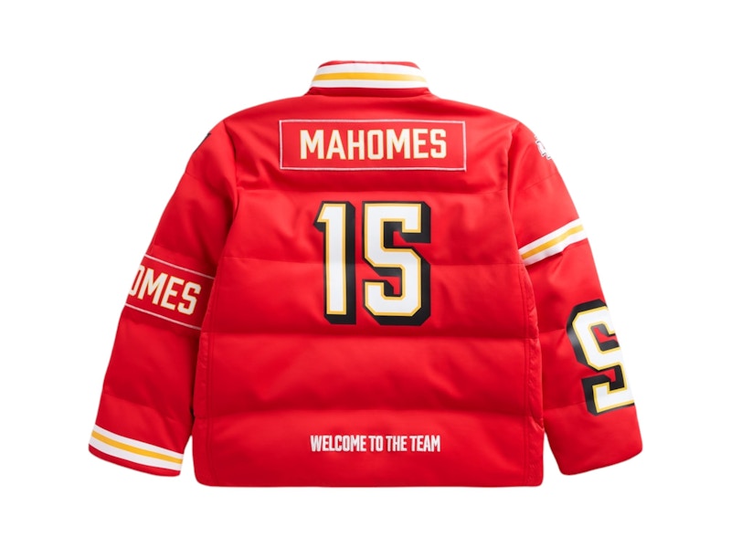 Off Season x NFL Patrick Mahomes Kansas City Chiefs Player Puffer Jacket Red