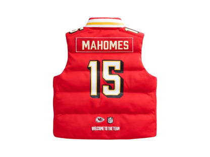 Off Season x NFL Patrick Mahomes Kansas City Chiefs Player Puffer Vest Red