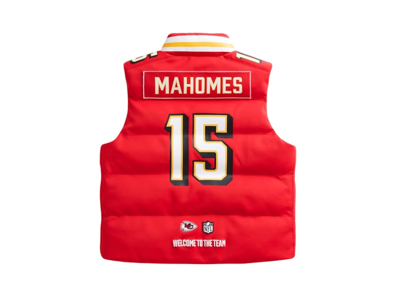 Off Season x NFL Patrick Mahomes Kansas City Chiefs Player Puffer Vest Red