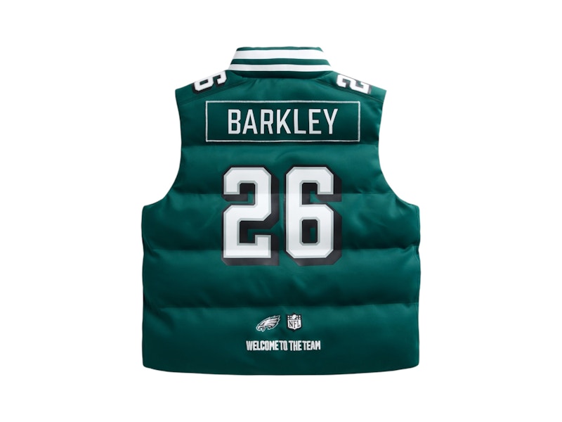 Off Season x NFL Saquon Barkley Midnight Green Philadelphia Eagles Player Puffer Vest Midnight Green