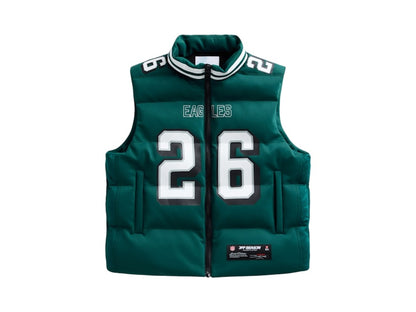 Off Season x NFL Saquon Barkley Midnight Green Philadelphia Eagles Player Puffer Vest Midnight Green