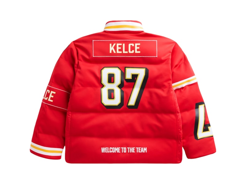 Off Season x NFL Travis Kelce Kansas City Chiefs Player Puffer Jacket Red