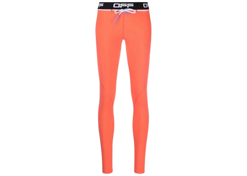 OFF-WHITE Active High-Waisted Leggings Coral Red