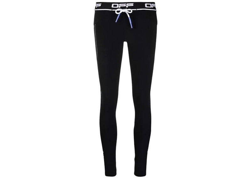 OFF-WHITE Active Logo Leggings Black/White