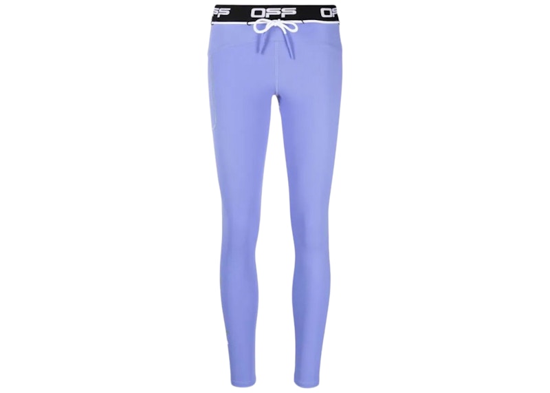 OFF-WHITE Active Logo Leggings Purple
