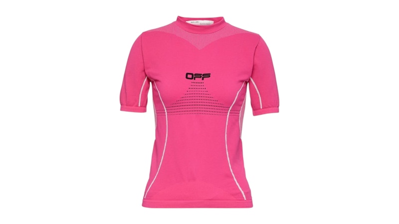 OFF-WHITE Active S/S Tee Fuchsia/Black