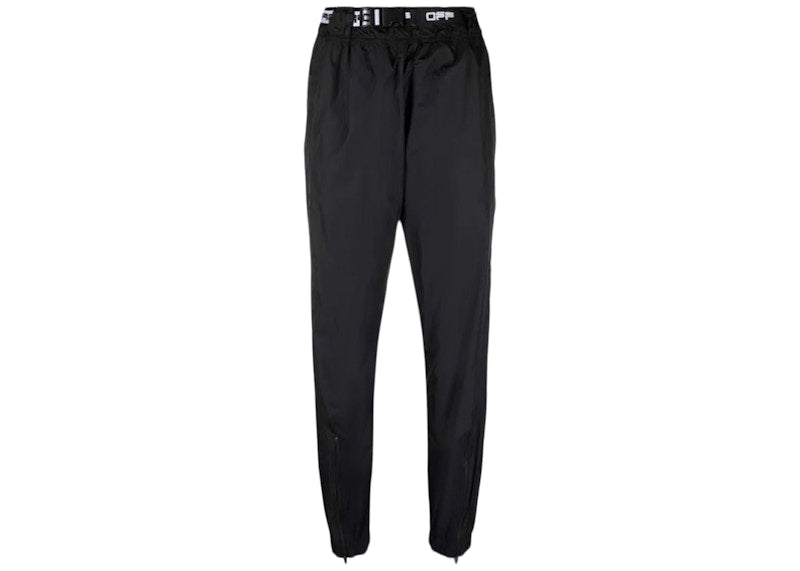 OFF-WHITE Active Wavy Logo Track Pant Black