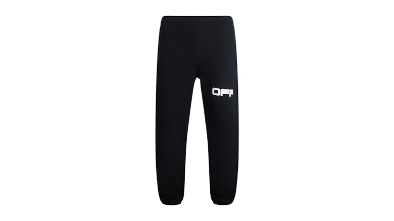 OFF-WHITE Airport Tape Logo Sweatpants Black