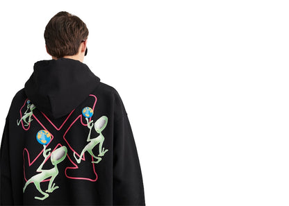 OFF-WHITE Alien Arrow Skate Hoodie Black/Green